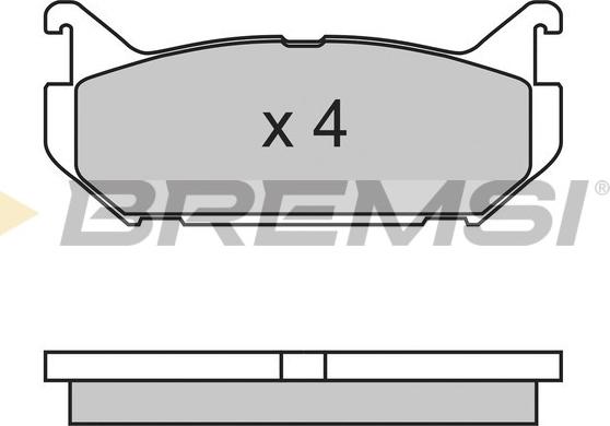 Bremsi BP2632 - Brake Pad Set, disc brake autospares.lv