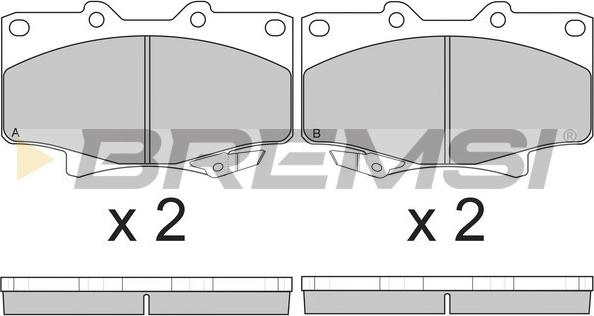 Bremsi BP2623 - Brake Pad Set, disc brake autospares.lv