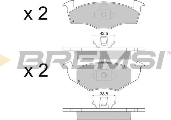 Bremsi BP2672 - Brake Pad Set, disc brake autospares.lv