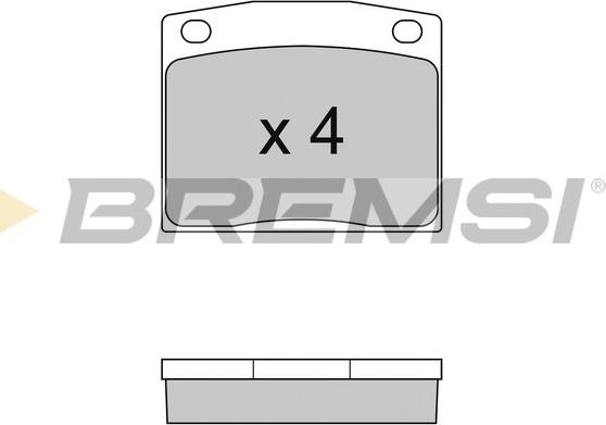 Bremsi BP2095 - Brake Pad Set, disc brake autospares.lv