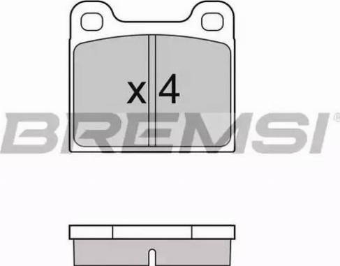 Bremsi BP2096 - Brake Pad Set, disc brake autospares.lv
