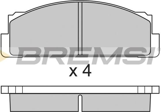 Bremsi BP2004 - Brake Pad Set, disc brake autospares.lv