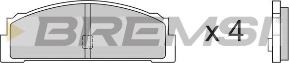 Bremsi BP2003 - Brake Pad Set, disc brake autospares.lv