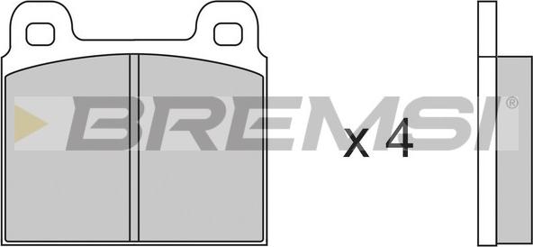 Bremsi BP2011 - Brake Pad Set, disc brake autospares.lv
