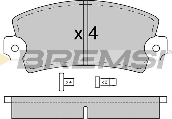 Bremsi BP2018 - Brake Pad Set, disc brake autospares.lv