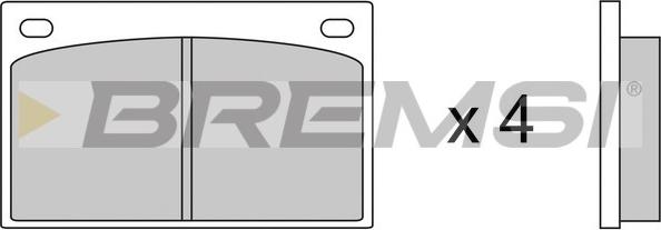 Bremsi BP2035 - Brake Pad Set, disc brake autospares.lv