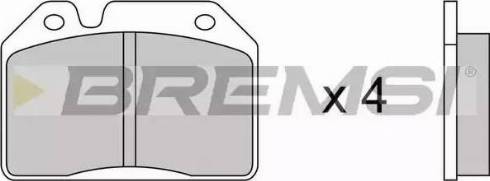 Bremsi BP2027 - Brake Pad Set, disc brake autospares.lv