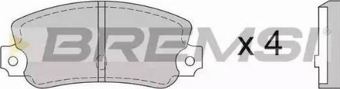 Bremsi BP2074 - Brake Pad Set, disc brake autospares.lv