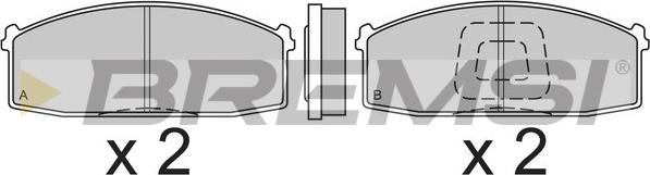 Bremsi BP2199 - Brake Pad Set, disc brake autospares.lv