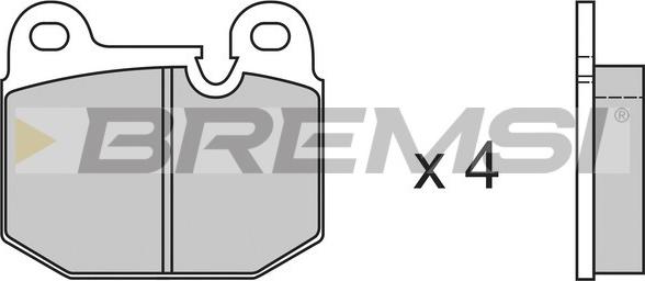 Bremsi BP2144 - Brake Pad Set, disc brake autospares.lv