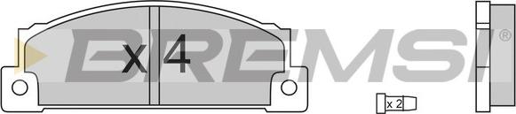 Bremsi BP2158 - Brake Pad Set, disc brake autospares.lv