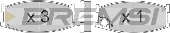 Bremsi BP2152 - Brake Pad Set, disc brake autospares.lv