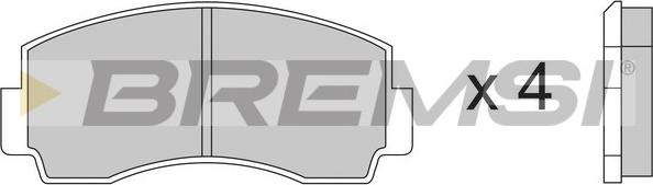 Bremsi BP2168 - Brake Pad Set, disc brake autospares.lv