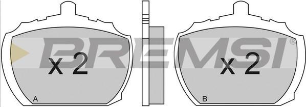 Bremsi BP2102 - Brake Pad Set, disc brake autospares.lv