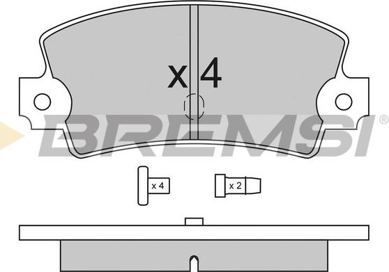 Bremsi BP2114 - Brake Pad Set, disc brake autospares.lv