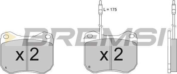 Bremsi BP2118 - Brake Pad Set, disc brake autospares.lv