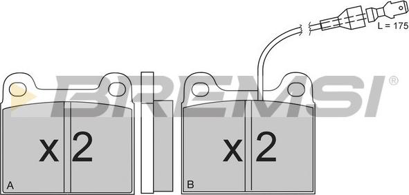 Bremsi BP2131 - Brake Pad Set, disc brake autospares.lv