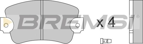 Bremsi BP2132 - Brake Pad Set, disc brake autospares.lv