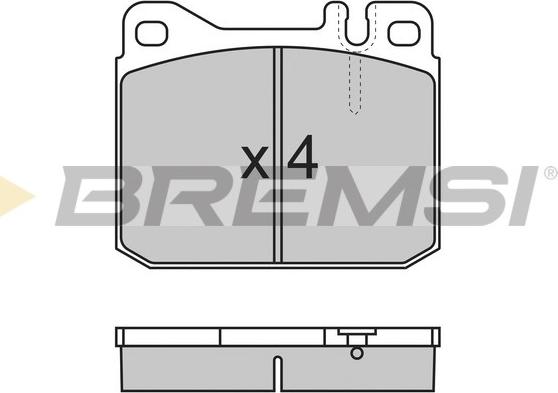 Bremsi BP2172 - Brake Pad Set, disc brake autospares.lv