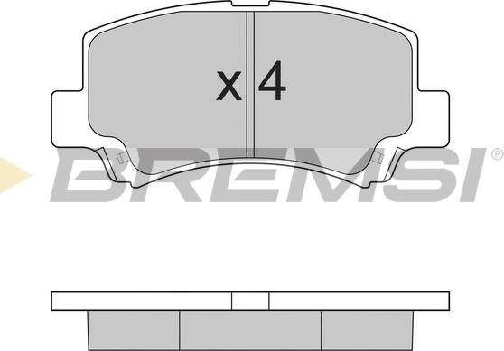 Bremsi BP2894 - Brake Pad Set, disc brake autospares.lv