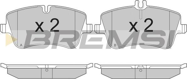 Bremsi BP2896 - Brake Pad Set, disc brake autospares.lv