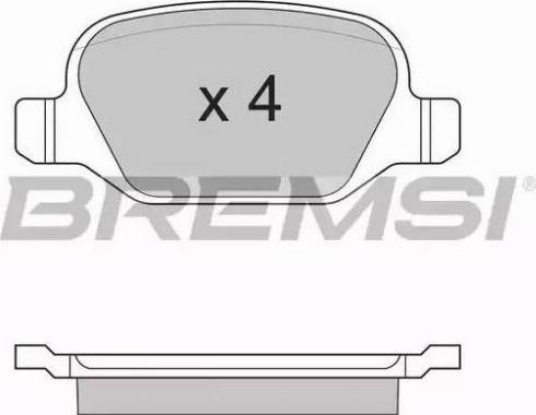 Bremsi BP2891 - Brake Pad Set, disc brake autospares.lv