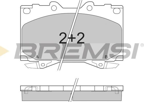 Bremsi BP2898 - Brake Pad Set, disc brake autospares.lv