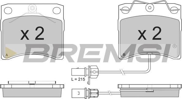 Bremsi BP2869 - Brake Pad Set, disc brake autospares.lv