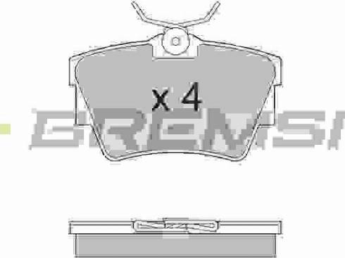 Bremsi BP2866TR - Brake Pad Set, disc brake autospares.lv