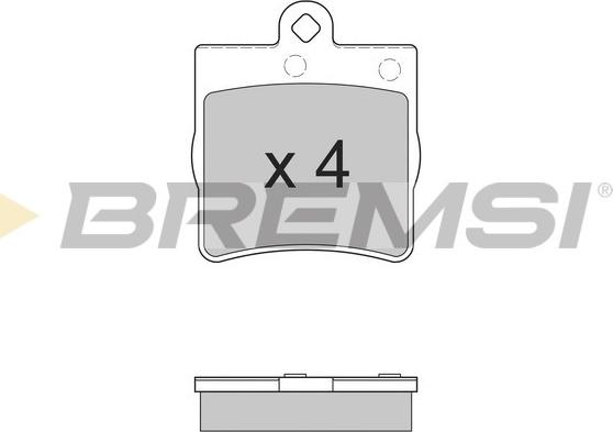 Bremsi BP2861 - Brake Pad Set, disc brake autospares.lv