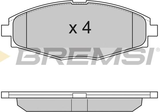 Bremsi BP2804 - Brake Pad Set, disc brake autospares.lv