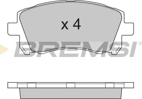 Bremsi BP2819 - Brake Pad Set, disc brake autospares.lv