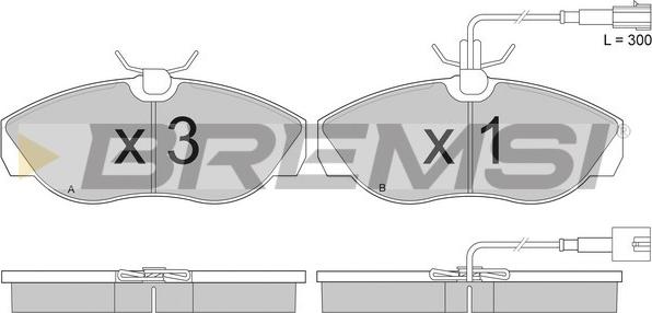 Bremsi BP2888 - Brake Pad Set, disc brake autospares.lv