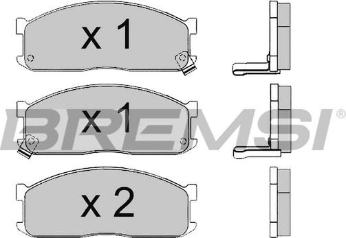 Bremsi BP2390 - Brake Pad Set, disc brake autospares.lv