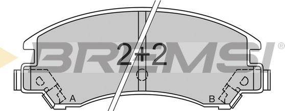 Bremsi BP2358 - Brake Pad Set, disc brake autospares.lv