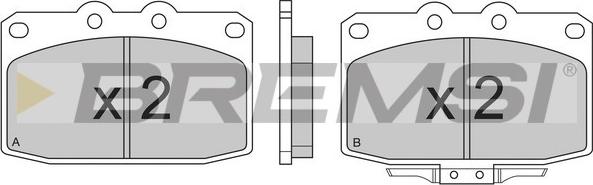 Bremsi BP2369 - Brake Pad Set, disc brake autospares.lv