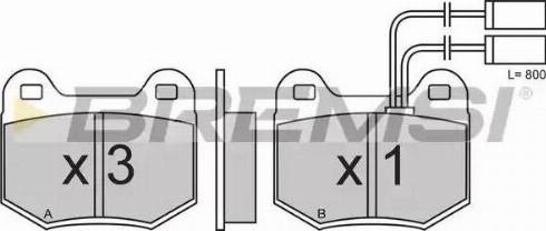 Bremsi BP2364 - Brake Pad Set, disc brake autospares.lv