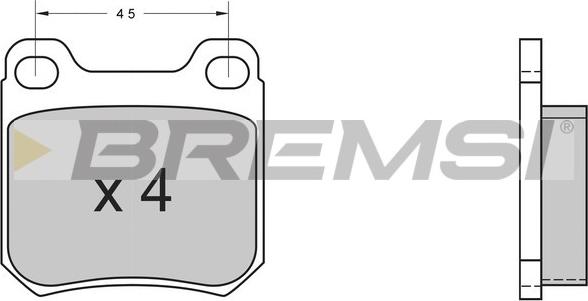 Bremsi BP2368 - Brake Pad Set, disc brake autospares.lv