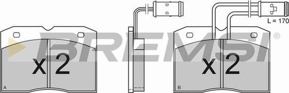 Bremsi BP2363 - Brake Pad Set, disc brake autospares.lv