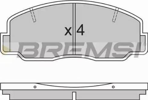 Bremsi BP2305 - Brake Pad Set, disc brake autospares.lv