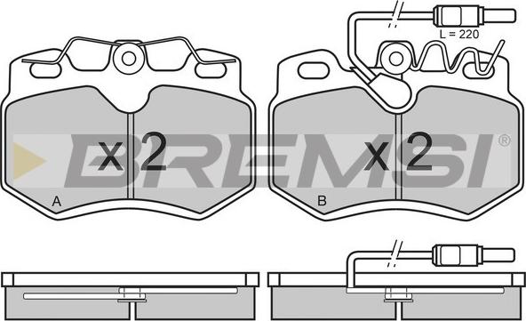 Bremsi BP2311 - Brake Pad Set, disc brake autospares.lv