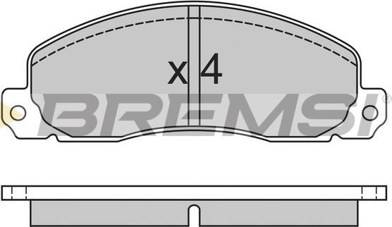 Bremsi BP2312 - Brake Pad Set, disc brake autospares.lv