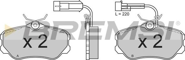 Bremsi BP2385 - Brake Pad Set, disc brake autospares.lv