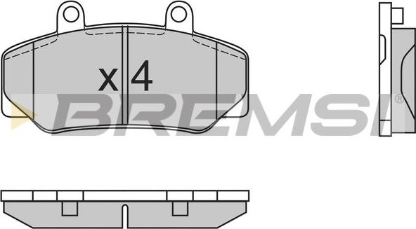 Bremsi BP2386 - Brake Pad Set, disc brake autospares.lv