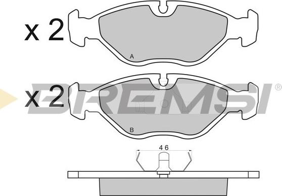 Bremsi BP2380 - Brake Pad Set, disc brake autospares.lv