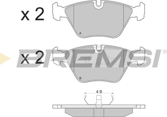 Bremsi BP2381 - Brake Pad Set, disc brake autospares.lv