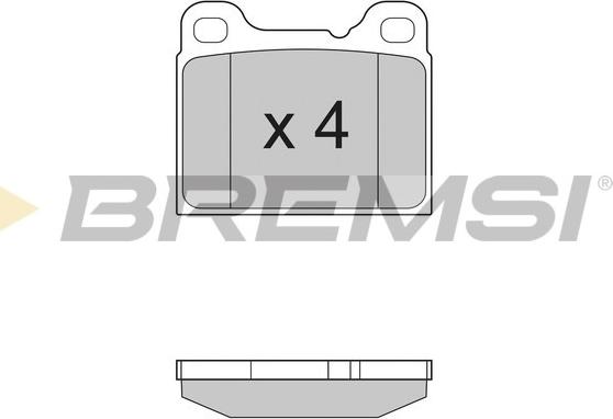 Bremsi BP2383 - Brake Pad Set, disc brake autospares.lv