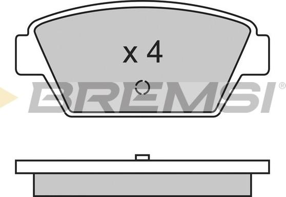 Bremsi BP2330 - Brake Pad Set, disc brake autospares.lv