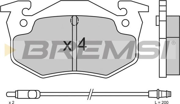 Bremsi BP2338 - Brake Pad Set, disc brake autospares.lv