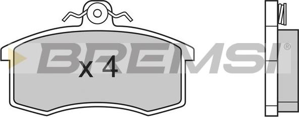 Bremsi BP2333 - Brake Pad Set, disc brake autospares.lv